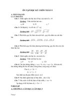 ĐỀ CƯƠNG ÔN TẬP TOÁN 9 HKI