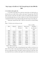 Thực trạng cơ cấu đầu tư ở Việt Nam giai đoạn từ năm 2000 đến 2009