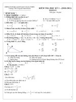 DE KIEM TRA HỌC KY I TOAN 9