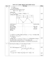 Đáp án lần 3 năm 2010 - THPT Gia lộc 1