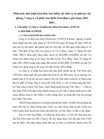 Phân tích tình hình khai thác bảo hiểm vật chất xe cơ giới tại văn phòng 7 công ty cổ phần bảo hiểm Petrolimex giai đoạn 2003 2007