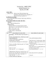 Phép cộng, phép trừ trong các phạm vi