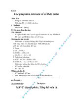 GA BDPĐ BUỔI CHIỀU TOÁN, TV TUẦN 15