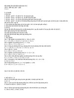 ĐỀ CƯƠNG ÔN TẬP MÔN TOÁN HỌC KỲ II