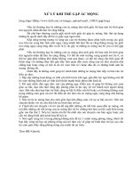 XỬ LÝ KHI TRẺ GẶP ÁC MỘNG