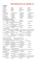 ÔN TẬP VÀ KIỂM TRA 45'''' LẦN 2 ANH 10