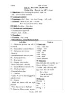 giáo án Anh 6 HK II