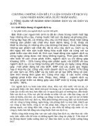 CHƯƠNG I NHỮNG VẤN ĐỀ LÝ LUẬN CƠ BẢN VỀ DỊCH VỤ GIAO NHẬN HÀNG HÓA XUẤT NHẬP KHẨU