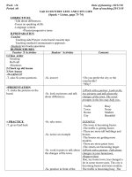 Giao an anh văn tuan 16 theo chuan ktkn