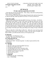 Kế hoạch hoạt động 22 - 12