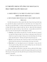 LÝ THUYẾT CHUNG VỀ CÔNG TÁC ĐÀO TẠO VÀ PHÁT TRIỂN NGUỒN NHÂN LỰC