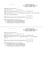 Đề mẫu HKI Toán_10 số 1