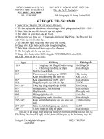 KẾ HOẠCH THÁNG 9.2010