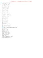 BÀI TẬP TOÁN ĐẠI CHƯƠNG 2 VÀ 3 NÂNG CAO LỚP 10