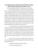 GIẢI PHÁP NÂNG CAO CHẤT LƯỢNG TÍN DỤNG ĐỐI VỚ KINH TẾ NGOÀI QUỐC DOANH TẠI SGDI