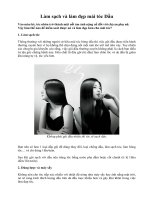 Làm sạch và làm đẹp mái tóc