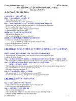 Đề cương Hóa 10. kì 1