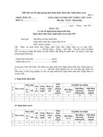 Mẫu Báo cáo đề nghị phong tặng Nghệ nhân nhân dân, Nghệ nhân ưu tú