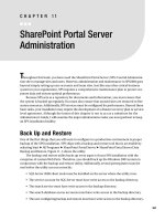 SharePoint Portal Server Administration