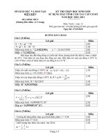 HD chấm đề MTCT cấp tỉnh - Vật lý 12