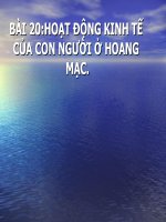 Bài 20-Dịa9 Hoang mạc