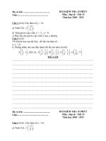 kiểm tra 15 phút chương 1 ĐS 7