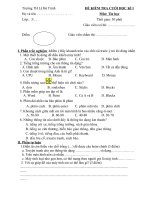 đề kiểm tra HK 1