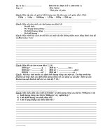 ĐỀ LỚP 6 VÀ 8 .HỌC KỲ I