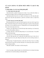 LÝ LUẬN CHUNG VỀ KÊNH PHÂN PHỐI VÀ QUẢN TRỊ KÊNH