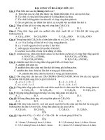 Bài tập trắc nghiệm hưu cơ 11