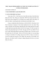 THỰC TRẠNG PHÍ BẢO HIỂM VẬT CHẤT XE CƠ GIỚI TẠI CÔNG TY CỔ PHẦN PETROLIMEX