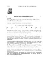 WOMEN – FOR BETTER AND FOR WORSE