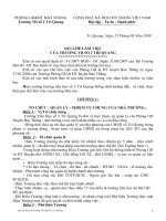 quy chế hoạt động trường tiểu học