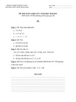 ĐỀ THI TOÁN 6 HK I NĂM HỌC 2010-2011