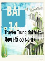 Bài 14. Con hổ có nghĩa.
