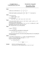 Đề thi thử CĐ ĐH môn Toán - Khối A