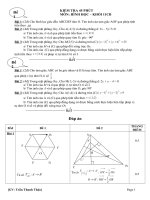 Đe kiem tra 1 tiet HH