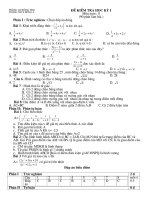 Đề thi HKI (ĐA+BĐ) đề số 3