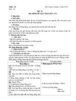 Giáo an Tuần 16 Địa lí 6