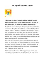 Đi bộ thế nào cho khoẻ?