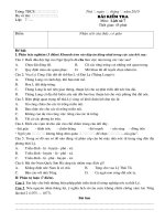 bai kiem tra 1 tiet chuan day