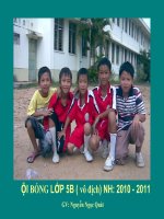 ĐỘI BÓNG LỚP 5B ( THẦY QUÁT)