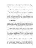 Một số ý kiến đóng góp nhằm hoàn thiện công tác kế toán tập hợp chi phí sản xuất và tính giá thành sản phẩm ở Công ty  Cavico Việt Nam Thương Mại