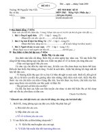 Đề thi TV đọc KSCL