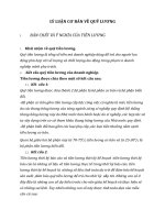 LÝ LUẬN CƠ BẢN VỀ QUỸ LƯƠNG