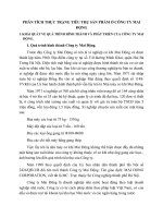 PHÂN TÍCH THỰC TRẠNG TIÊU THỤ SẢN PHẨM Ở CÔNG TY MAI ĐỘNG