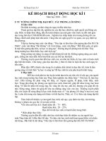 KẾ HOẠCH HỌC KÌ I NĂM 2010-2011  TỔ TOÁN