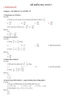 Đề cương ôn tập HKI Toán 7