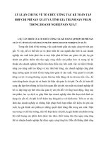 LÝ LUẬN CHUNG VỀ TỔ CHỨC CÔNG TÁC KẾ TOÁN TẬP HỢP CHI PHÍ SẢN XUẤT VÀ TÍNH GIÁ THÀNH SẢN PHẨM TRONG DOANH NGHIỆP SẢN XUẤT