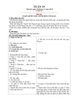 giáo án tuần 15 có cả buổi chiều